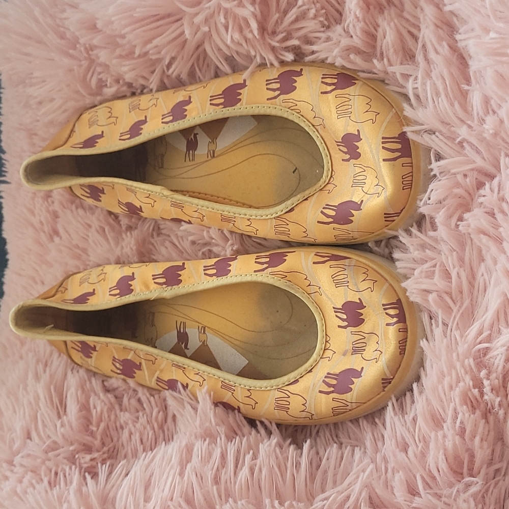 Keds Elleanor Yellow Camel Flats (7.5)